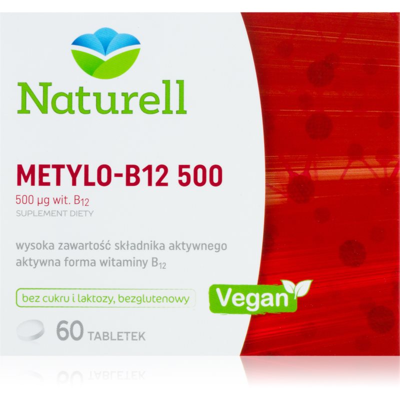 Naturell Metylo-B12 500 tabletki do wsparcia procesów krwiotwórczych 60 tabletek