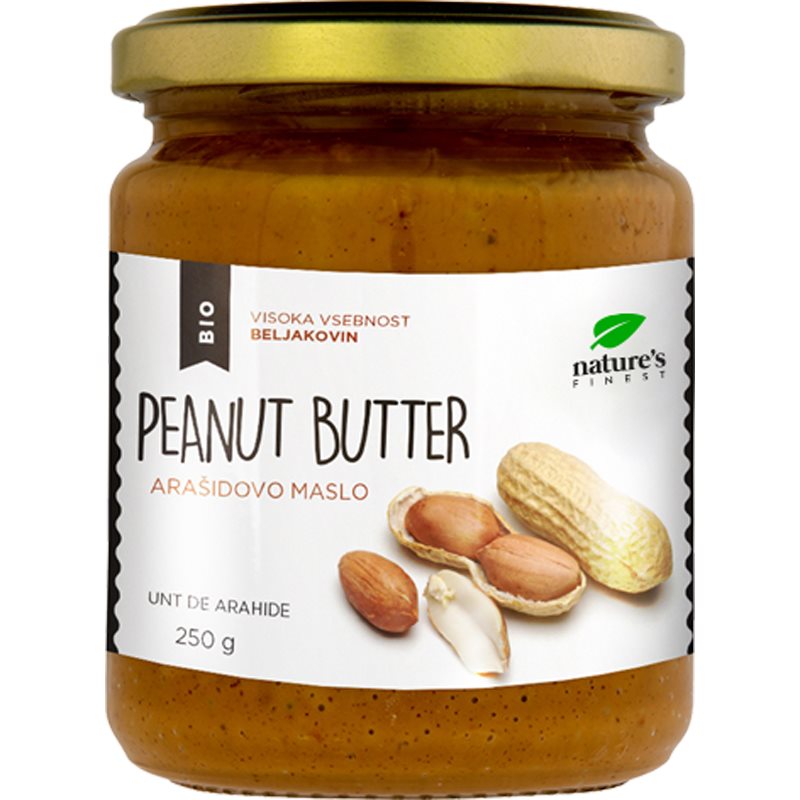 Natures Finest Peanut Butter Peanut Butter Nussaufstrich in BIO-Qualität 250 g
