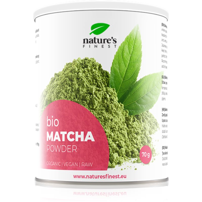 Natures Finest Matcha BIO Grüner Tee in BIO-Qualität 70 g