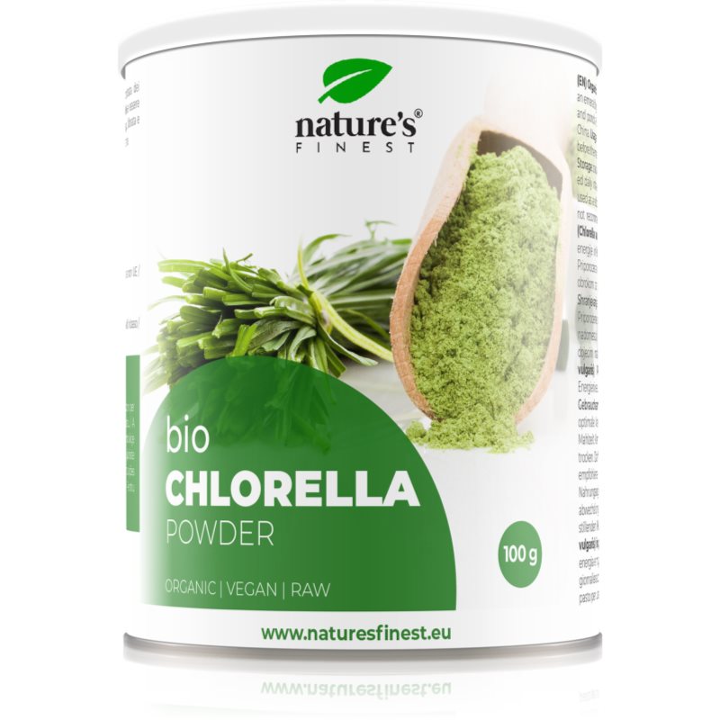 Natures Finest Chlorella 100%ige Chlorella mit einem Komplex aus Nährstoffen, Vitaminen und Mineralien in Pulverform 100 g