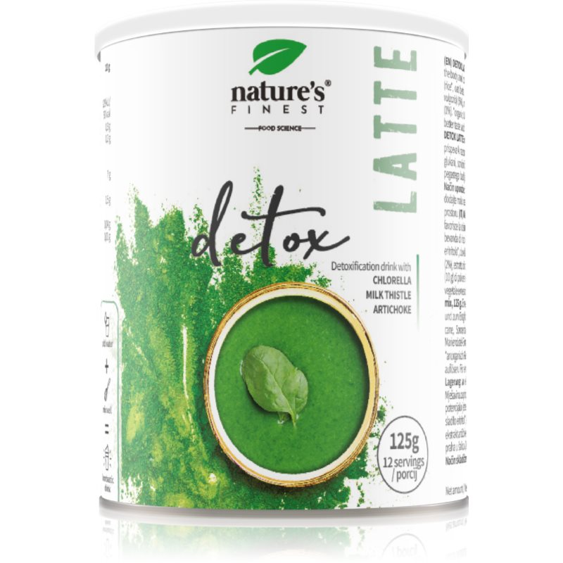 Natures Finest Detox Latte Pulver zur Herstellung von Getränken zur Unterstützung der Entgiftung des Körpers 125 g