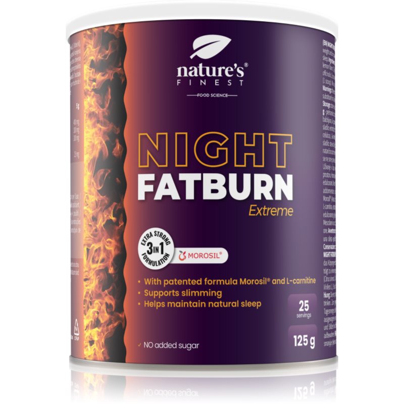 Natures Finest Night Fatburn Extreme Nahrungsergänzungsmittel für Sportler 125 g