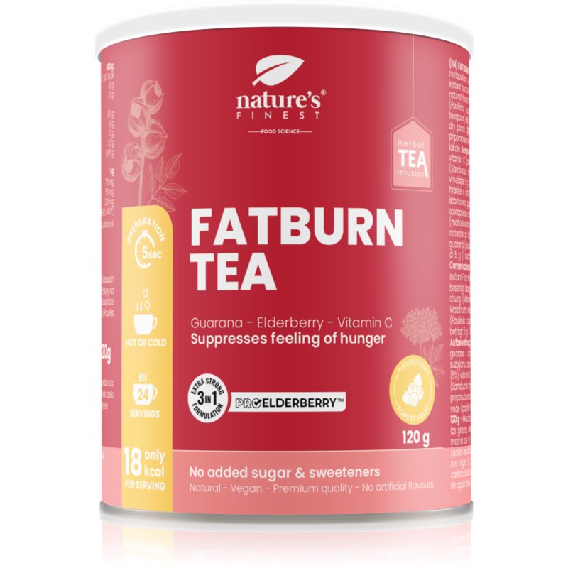 Natures Finest Fatburn Tea Nahrungsergänzungsmittel für Sportler 120 g