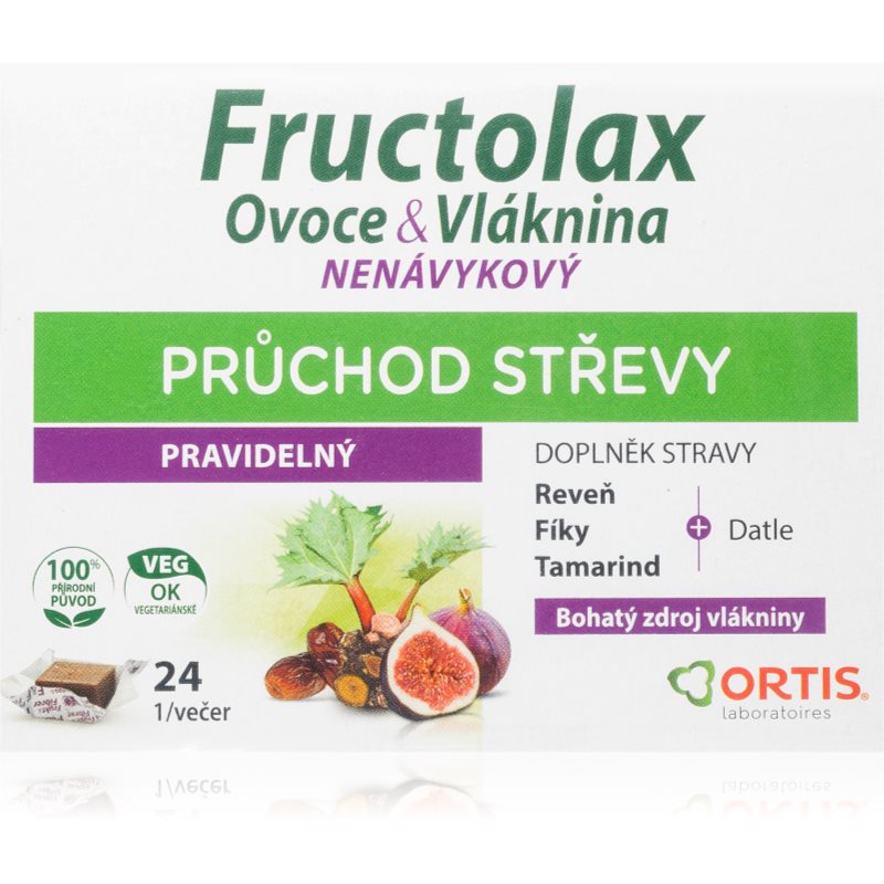 Ortis Fructolax Ovocie & Vláknina žuvacie tablety na podporu trávenia 24 tbl kúpite na Notino.sk