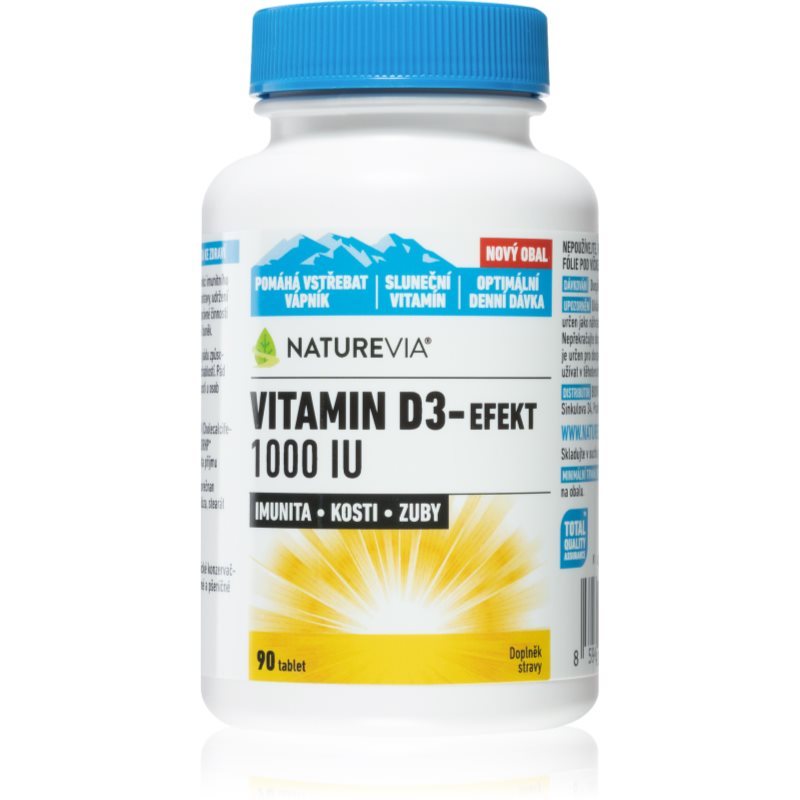 NatureVia Vitamin D3-Efekt 1000 IU tbl.90 koupíte na Notino.cz