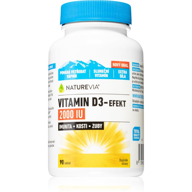 NatureVia Vitamin D3 Efekt 2000 IU tablety na podporu imunitného systému 90 tbl kúpite na Notino.sk