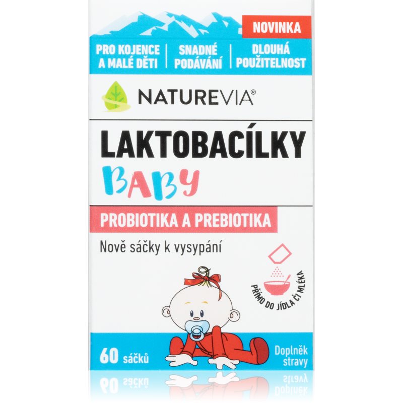 NatureVia Laktobacílky baby probiotiká s prebiotikami pre deti 60 ks kúpite na Notino.sk