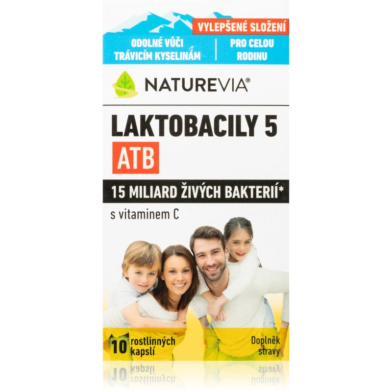NatureVia Laktobacily 5 ATB kapsuly s probiotikami 10 cps kúpite na Notino.sk