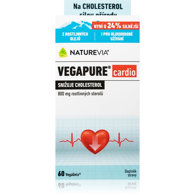 NatureVia Vegapure Cardio mäkké tobolky na udržanie normálnej hladiny cholesterolu 60 cps kúpite na Notino.sk