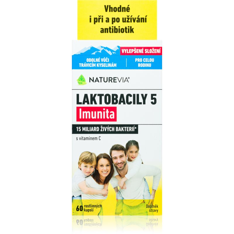 NatureVia Laktobacily 5 Imunita kapsuly na podporu imunitného systému 60 cps kúpite na Notino.sk