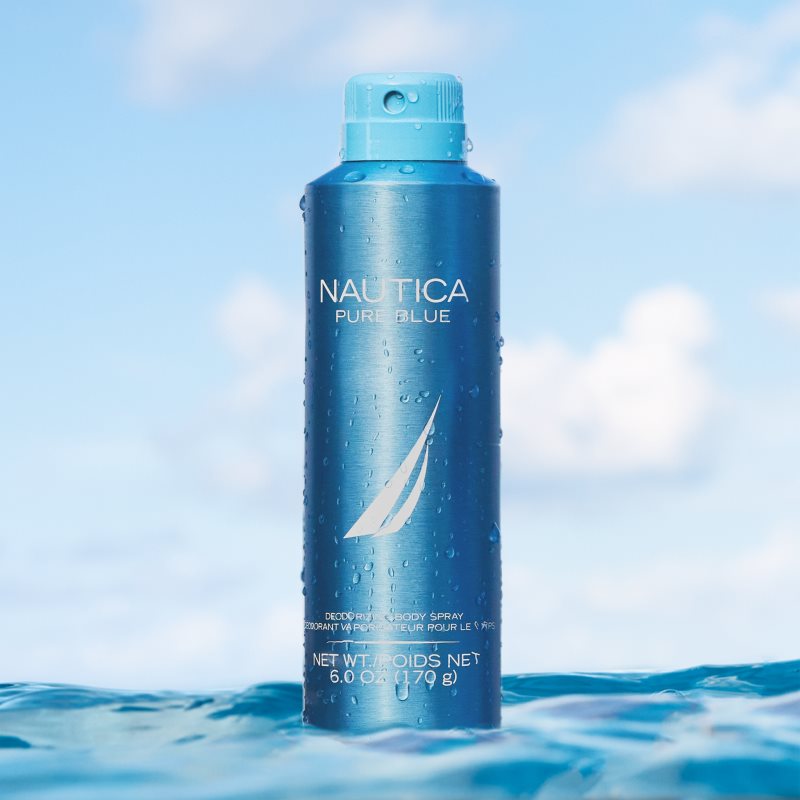 Nautica Pure Blue Déodorant En Spray Sans Aluminium Pour Homme 170 G