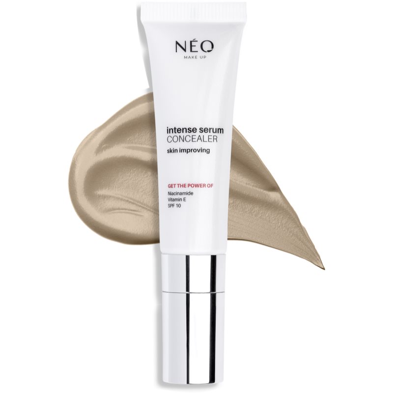 NEO MAKE UP Intense Serum Concealer Augen Concealer für hydratisierte und strahlende Haut Farbton 04 Gold 5 ml