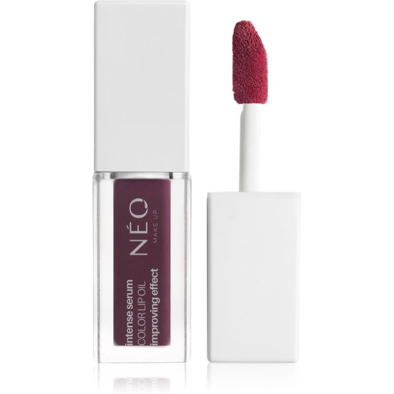 NEO MAKE UP Intense Serum Color Lip Oil bleščeča vlažilna tekoča šminka odtenek 04 4,5 ml