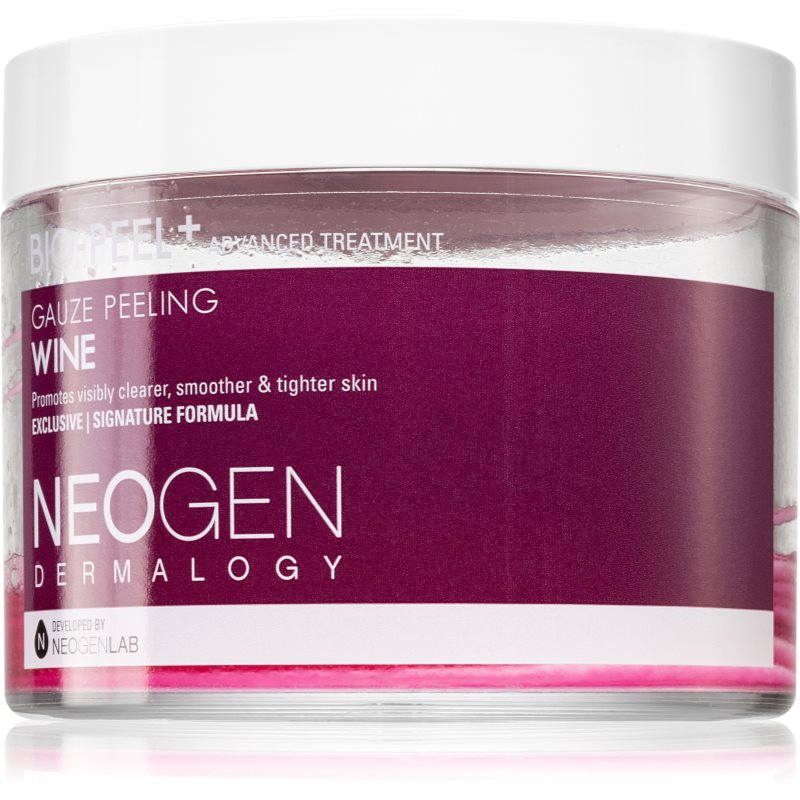 Neogen Dermalogy Bio-Peel+ Gauze Peeling Wine пілінгові серветки для обличчя для розгладження шкіри та звуження пор 30 кс