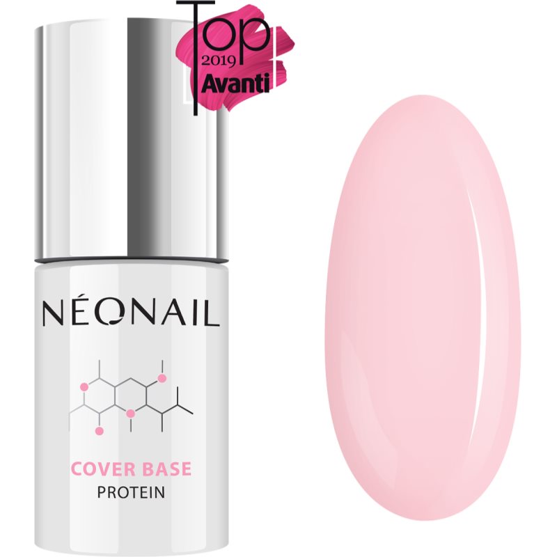 NeoNail Cover Base Protein gelinio nagų lako pagrindas ir viršutinis sluoksnis atspalvis Nude Rose 7,2 ml