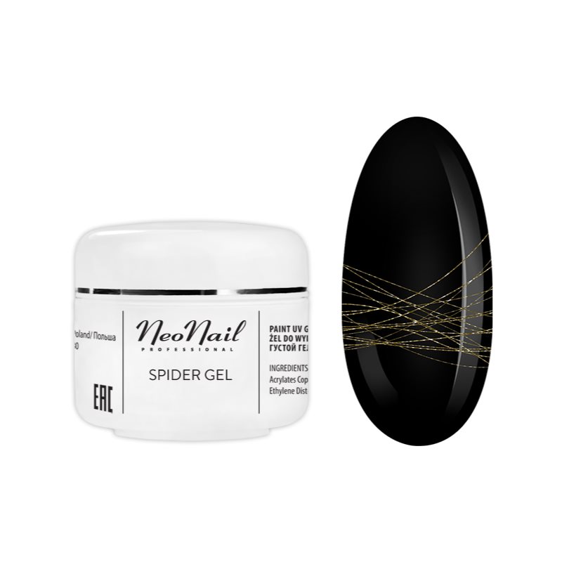 E-shop NeoNail Spider Gel gel na nehty odstín Gold 5 ml
