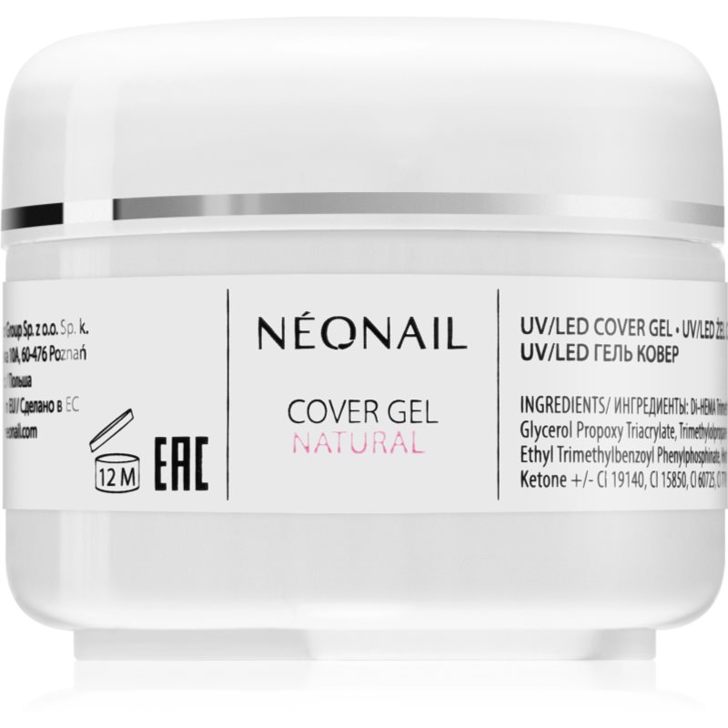 NeoNail Cover Gel Natural želė geliniams ir akriliniams nagams 15 ml