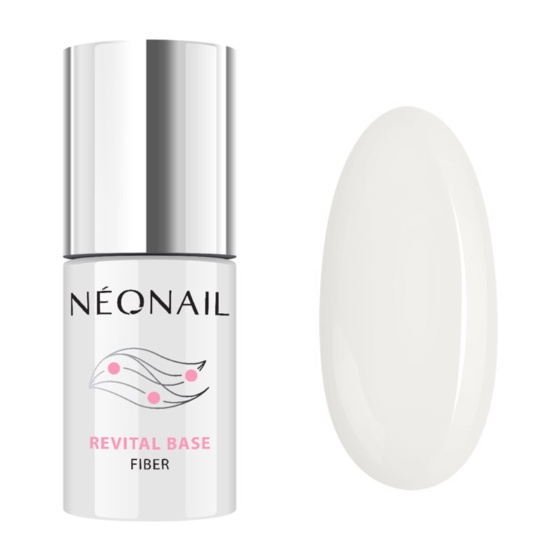 NEONAIL Revital Base Fiber gel base coat for gel and acrylic nails shade Milky Cloud 7,2 ml
