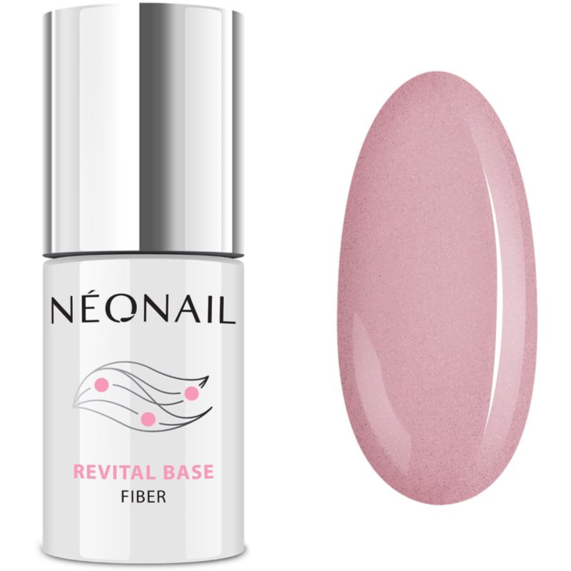 NEONAIL Revital Base Fiber gel base coat for gel and acrylic nails shade Blinking Cover Pink 7,2 ml

