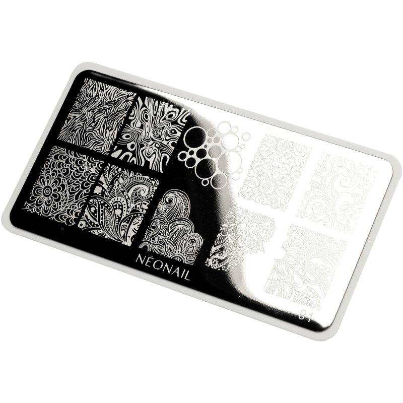 NEONAIL Stamping Plate Schablonen für Nägel Typ 01 1 St.