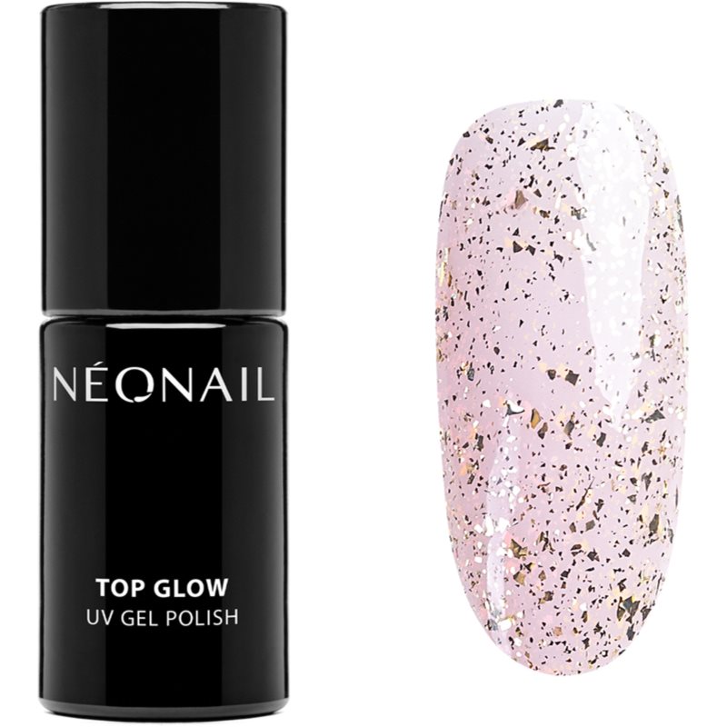 NEONAIL Top Glow Top Coat For UV/LED Curing Shade Gold Flakes 7,2 Ml