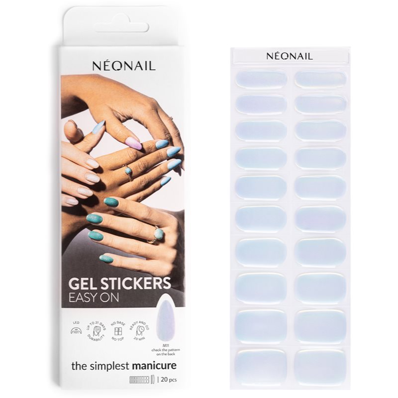 NeoNail NEONAIL Easy On Gel Stickers klistermärken för naglar Skugga M11 20 st. female