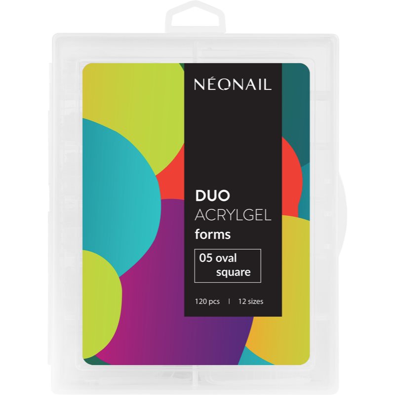 NEONAIL Duo Acrylgel Forms šablony na nehty typ 05 Oval Square 120 ks