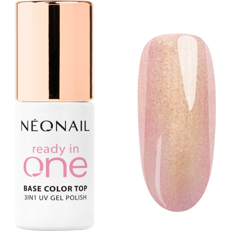NEONAIL Ready In One 3in1 UV Gel Polish gelový lak na nehty s diamantovým práškem odstín 01 One Rose Glow 7.2 ml