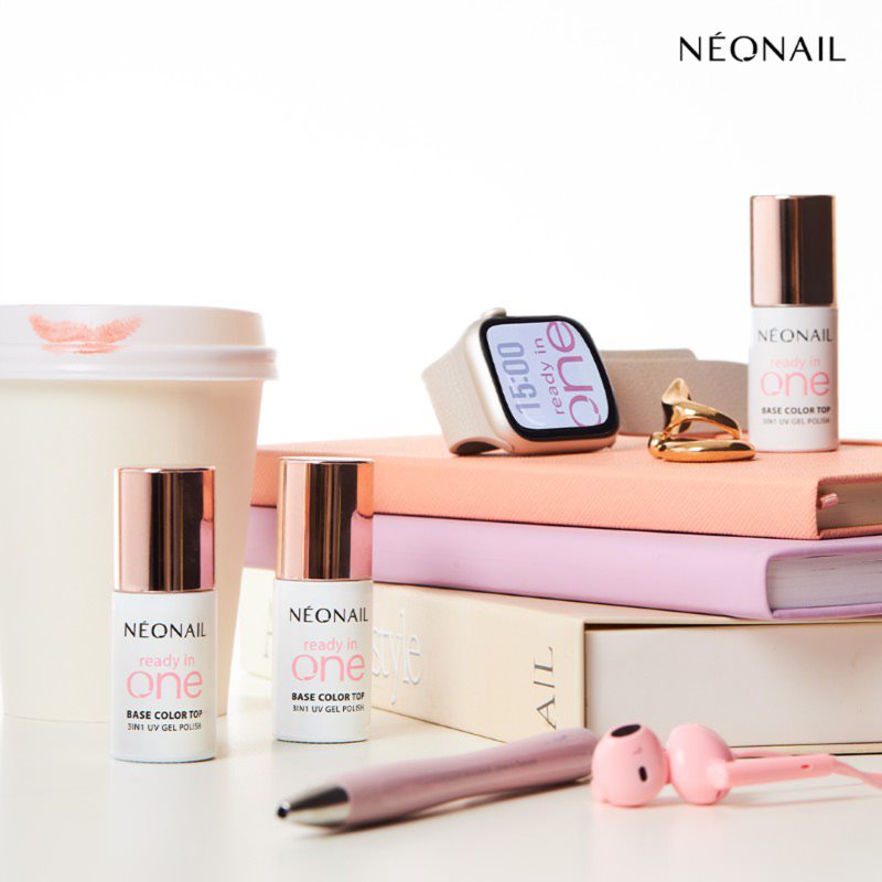 NEONAIL Ready In One 3in1 UV Gel Polish Gel-Nagellack mit Diamantpulver Farbton 07 One Mocha Brown 7.2 ml (Bild 6)