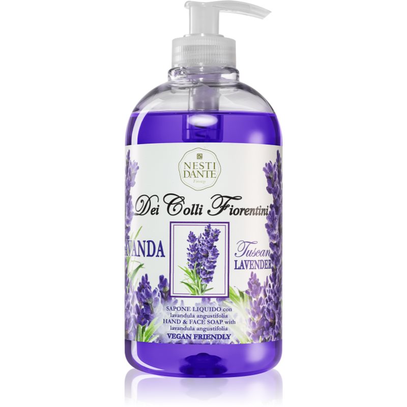 Nesti Dante Dei Colli Fiorentini Lavender Relaxing liquid hand soap with pump 500 ml
