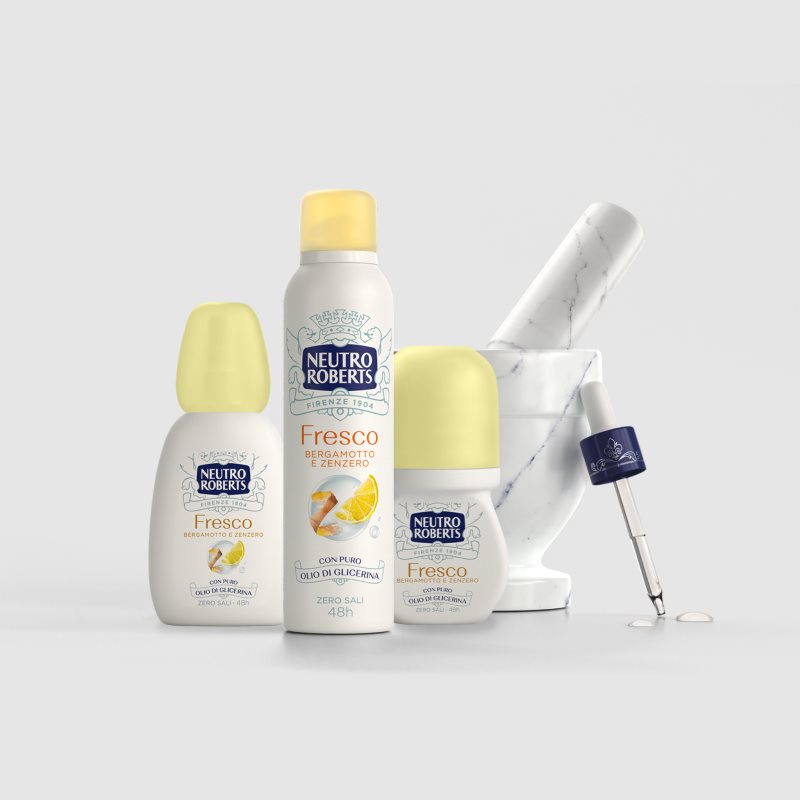 Neutro Roberts Bergamotto e Zenzero deo mit zerstäuber mit 48-Stunden Wirkung 75 ml