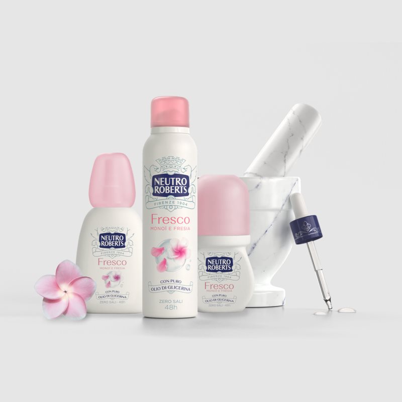 Neutro Roberts Monoi e Fresia deo mit zerstäuber mit 48-Stunden Wirkung 75 ml