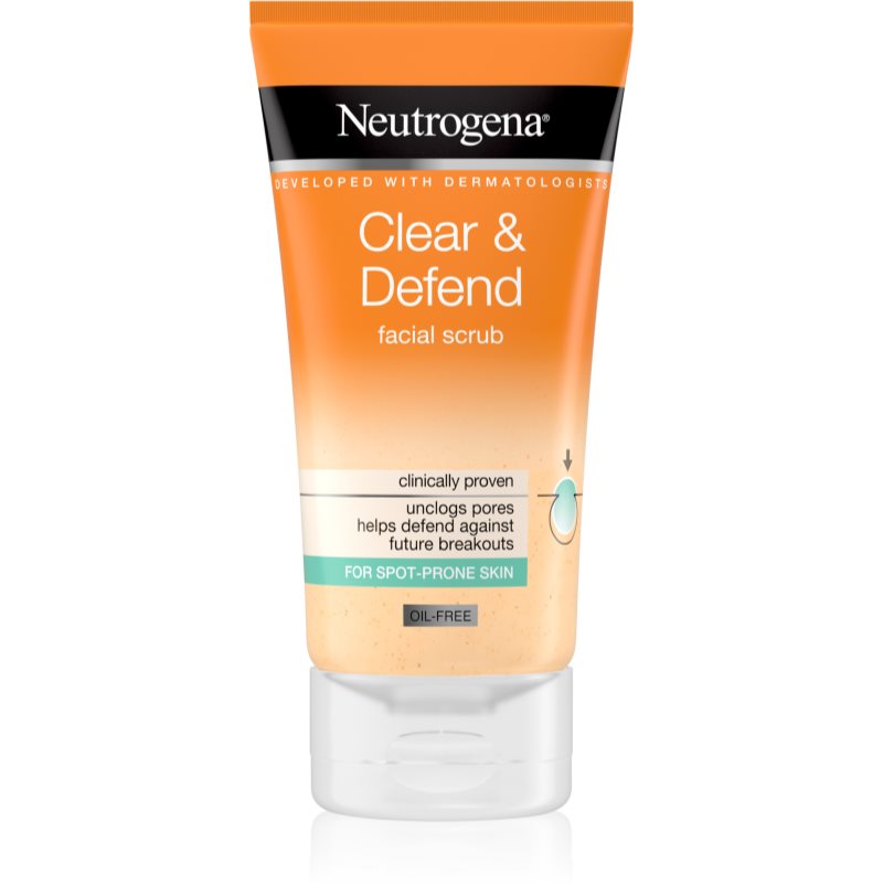 Neutrogena Clear & Defend bőrkisimító arcpeeling 150 ml