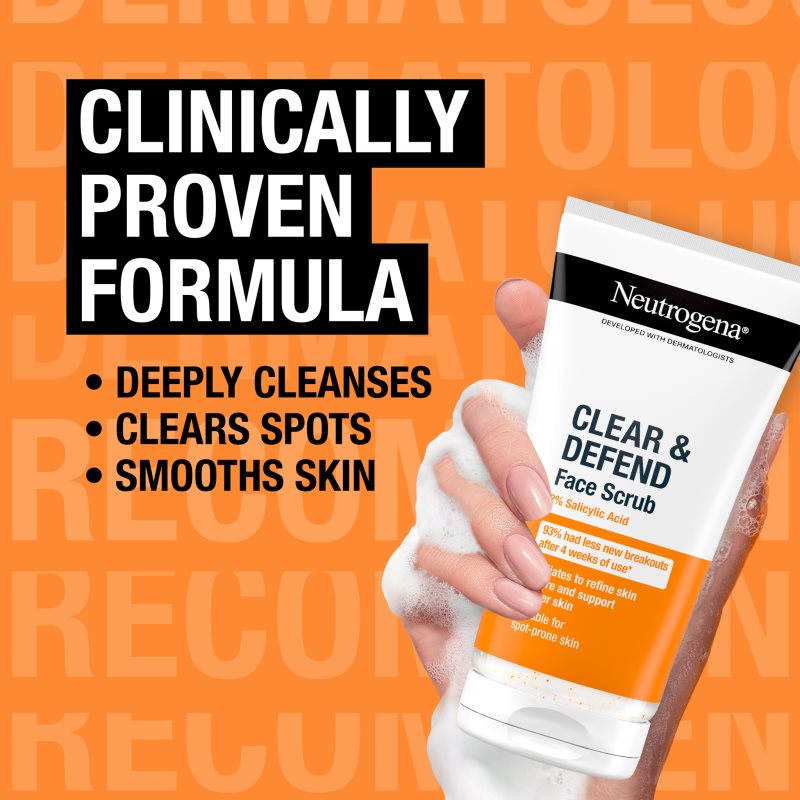 Neutrogena Clear & Defend exfoliante con ácido salicílico 150 ml