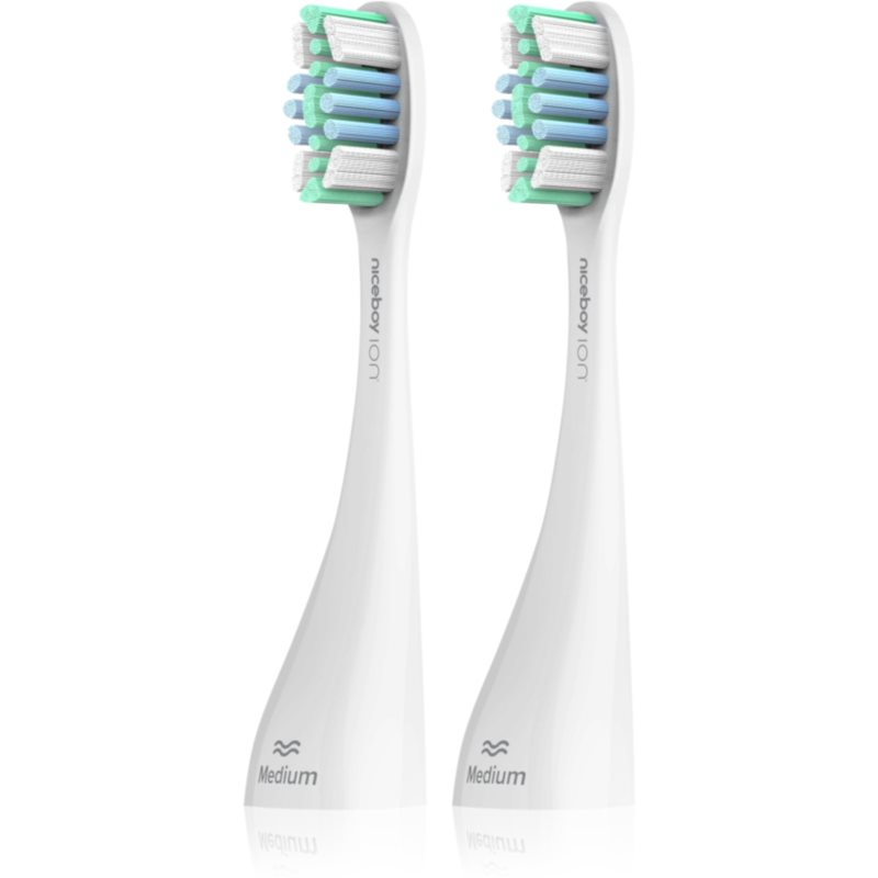 E-shop Niceboy ION Sonic PRO UV toothbrush náhradní hlavice medium White 2 ks