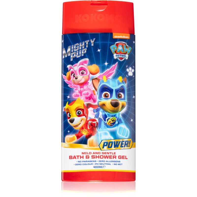 Nickelodeon Paw Patrol Bath & Shower Gel pěna do koupele a sprchový gel 2 v 1 pro děti 400 ml