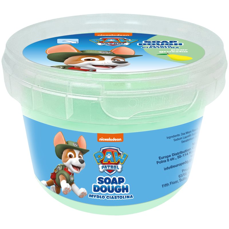 Nickelodeon Paw Patrol Soap Dough mýdlo do koupele pro děti Pear - Tracker 100 g