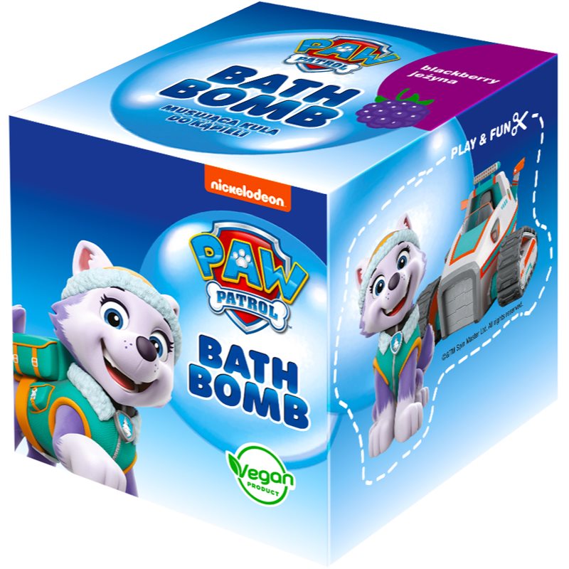 Nickelodeon Paw Patrol Bath Bomb vonios burbulas vaikams Blackberry - Everest 165 g