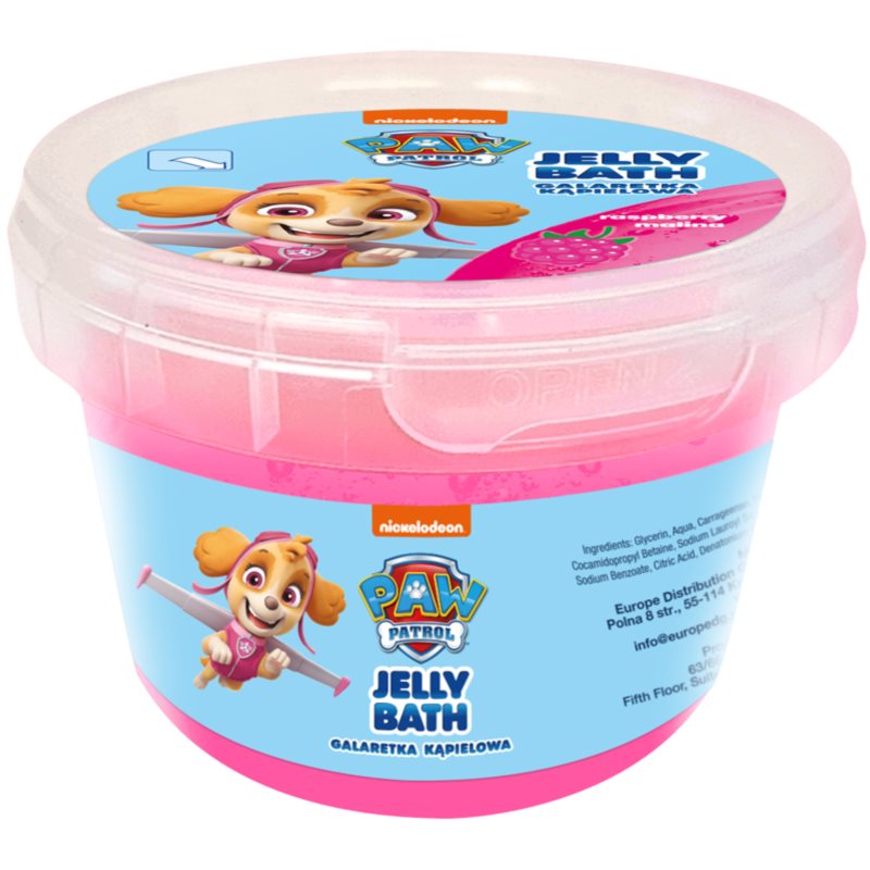 Nickelodeon Paw Patrol Jelly Bath fürdő termék gyermekeknek Raspberry - Skye 100 g