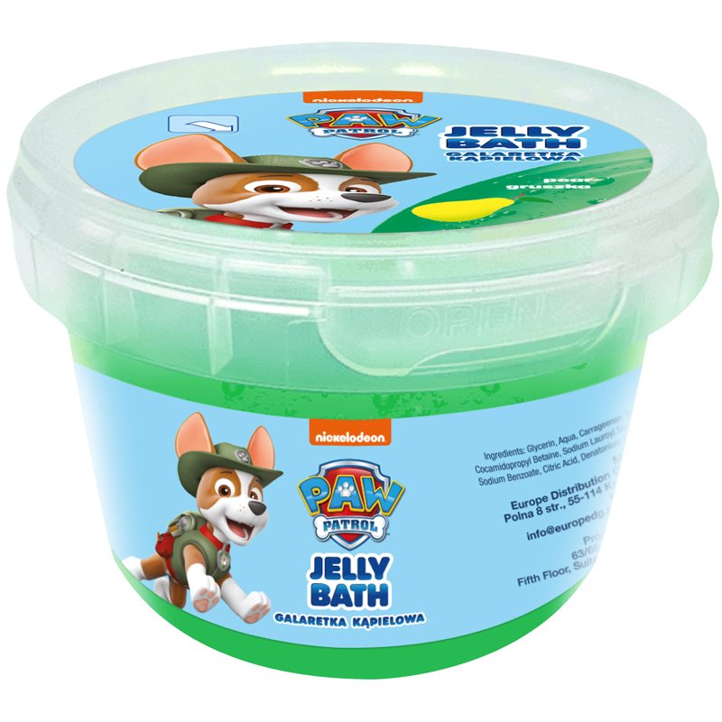 Nickelodeon Paw Patrol Jelly Bath vonios priemonė vaikams Pear - Tracker 100 g