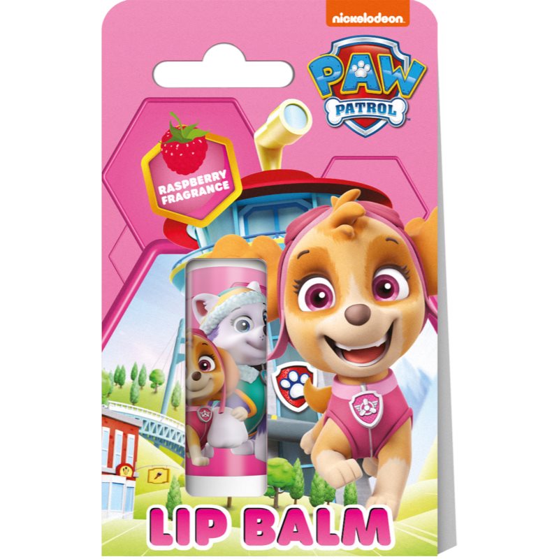 Nickelodeon Paw Patrol Lip Balm balzam na pery pre deti Raspberry 4,4 g