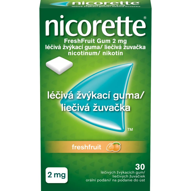 Nicorette Freshfruit Gum 2 mg liečivá žuvacia guma pri odvykaní od fajčenia 30 ks kúpite na Notino.sk