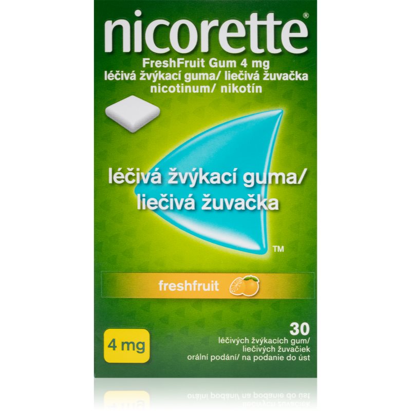 Nicorette Freshfruit Gum 4 mg liečivá žuvacia guma pri odvykaní od fajčenia 30 ks kúpite na Notino.sk