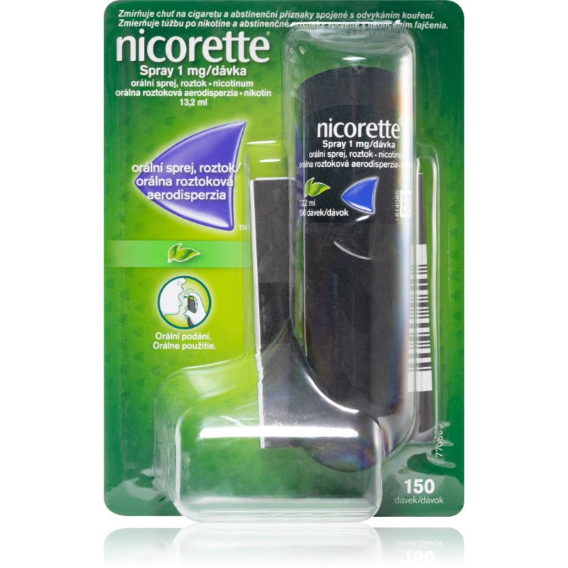 Nicorette Spray 1 mg/dávka mäta orálna aerodisperzia pri odvykaní od fajčenia 13,2 ml kúpite na Notino.sk