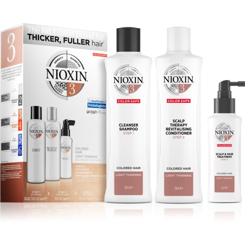 Nioxin System 3 Color Safe dovanų rinkinys dažytiems plaukams