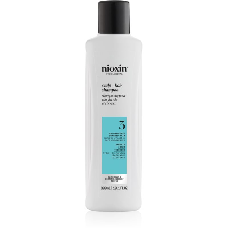 Nioxin System 3 Scalp + Hair Shampoo очищуючий шампунь для фарбованого волосся 300 мл