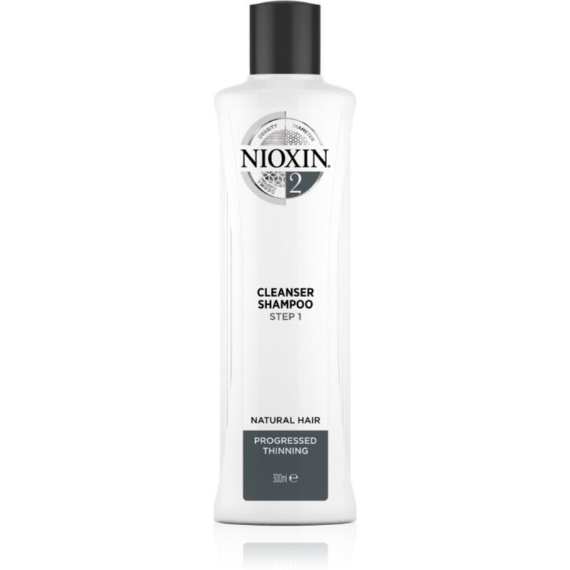Nioxin System 2 Cleanser Shampoo valomasis šampūnas ploniems ir normaliems plaukams 300 ml