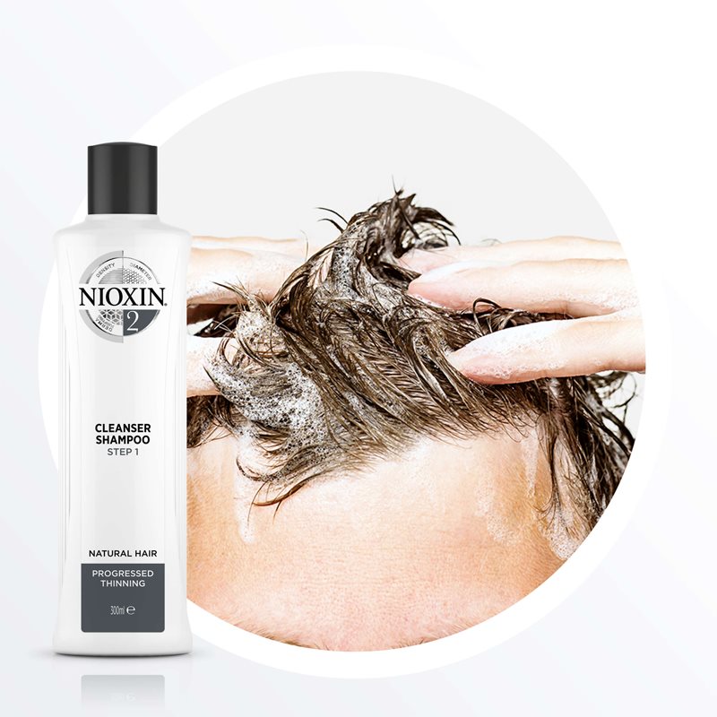 Nioxin System 2 Cleanser Shampoo очищуючий шампунь для тонкого і нормального волосся 300 мл