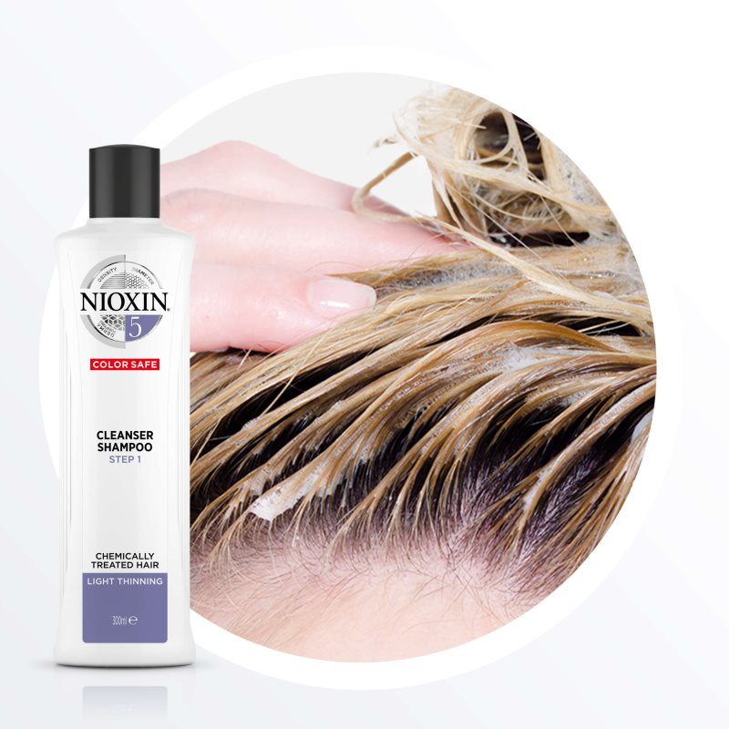 Nioxin System 5 Color Safe Cleanser Shampoo очищуючий шампунь для фарбованого волосся 300 мл
