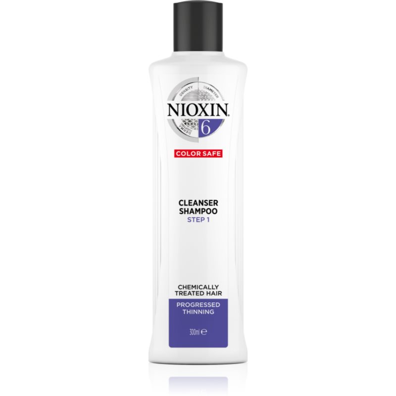 

Nioxin System 6 Color Safe Cleanser Shampoo очищуючий шампунь для волосся пошкодженого хімічним шляхом